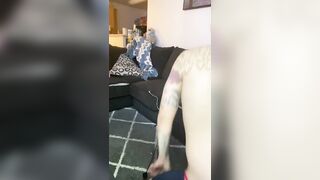 Huge Ass Black Girl Clapping for Daddy